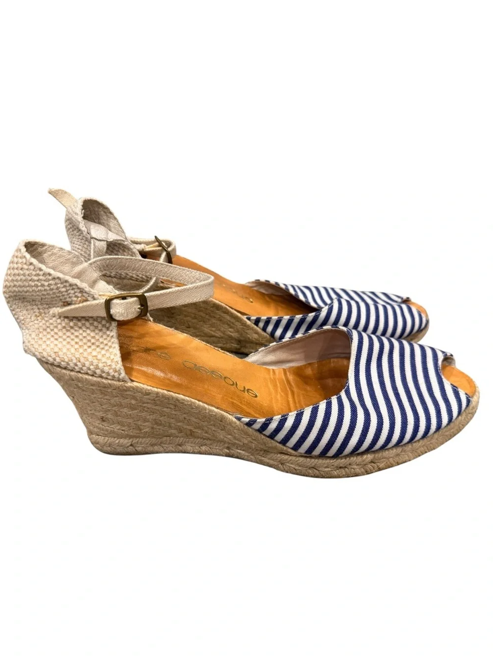 Andre Assous Womens Espadrille Wedge Sandal Size 10